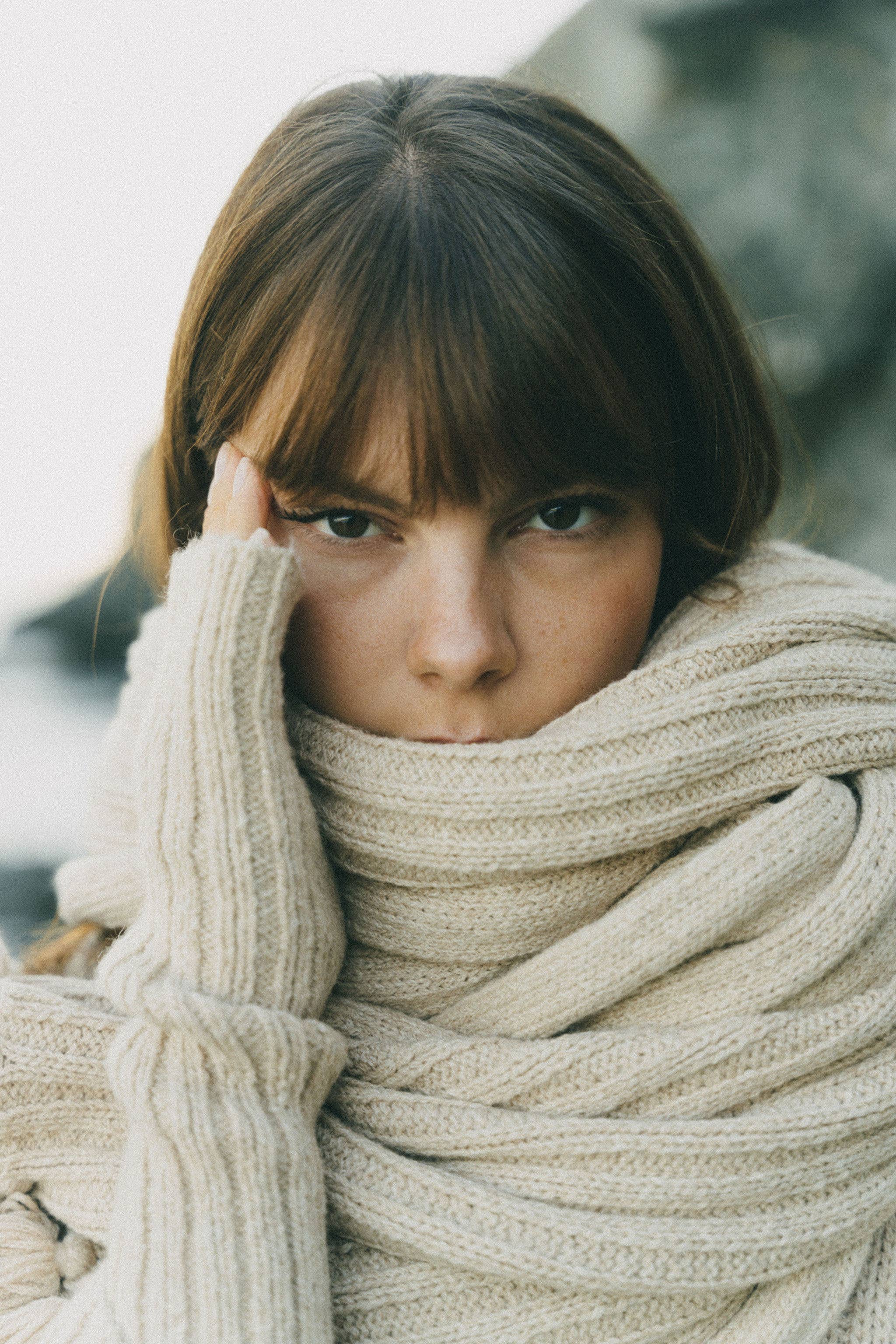 The Native Oversized Alpaca Scarf | NAHARA